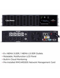 Cyber Power CyberPower Smart App Sinewave PR3000RT2UCN 3000VA Tower/Rack Convertible UPS - 2U Tower/Rack Convertible - AVR - 3 H