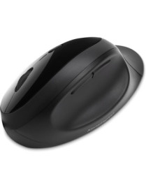 Kensington Pro Fit Ergo Wireless Mouse-Black - Wireless - Bluetooth/Radio Frequency - 2.40 GHz - Black - USB - 1600 dpi - 5 Butt