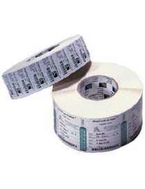 Zebra Label Paper 4 x 2.5in Direct Thermal Zebra Z-Perform 2000D 3 in core - 4" Width x 2 1/2" Length - Permanent Adhesive - Dir