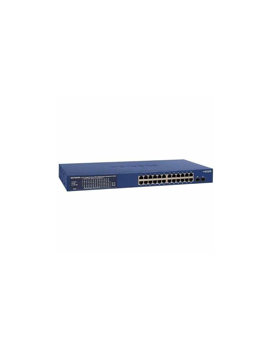 Netgear Smart GS724TPP Ethernet Switch - 24 Ports - Manageable - Gigabit Ethernet - 10/100/1000Base-T, 1000Base-X - 4 Layer Supp