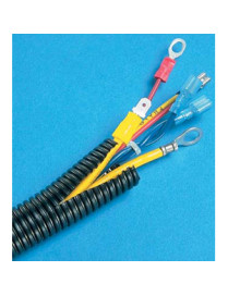 Panduit Corrugated Loom Tubing - Cable Concealer - Black - 1