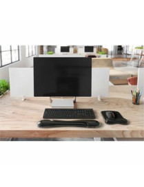 Kensington Duo Gel Wave Keyboard Wrist Rest - 3.69" (93.60 mm) x 1.92" (48.80 mm) x 1.04" (26.50 mm) Dimension - Black - Gel, Po