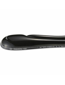 Kensington Duo Gel Wave Keyboard Wrist Rest - 3.69" (93.60 mm) x 1.92" (48.80 mm) x 1.04" (26.50 mm) Dimension - Black - Gel, Po
