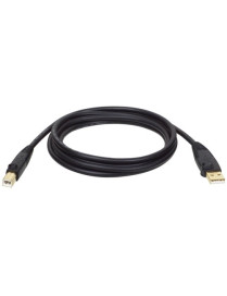 Tripp Lite by Eaton USB 2.0 Cable - 10 ft USB Data Transfer Cable - First End: 1 x 4-pin USB Type A - Male - Second End: 1 x USB