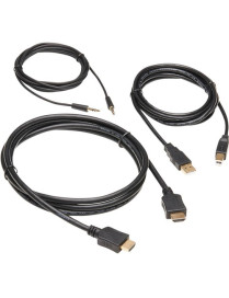 Tripp Lite by Eaton HDMI KVM Cable Kit - 4K HDMI, USB 2.0, 3.5 mm Audio (M/M), Black, 6 ft.