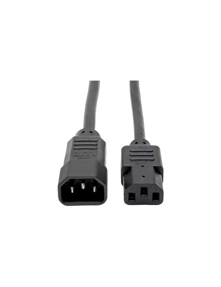 Tripp Lite 6ft Computer Power Cord Extension Cable C14 to C13 10A 18AWG 6' - 1.83m