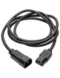 Tripp Lite 6ft Computer Power Cord Extension Cable C14 to C13 10A 18AWG 6' - 1.83m