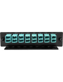 Tripp Lite by Eaton High-Density Fiber Adapter Panel (MMF/SMF), 8 LC Duplex Connectors, Black - 8 Port(s) - 8 x Duplex - Black -