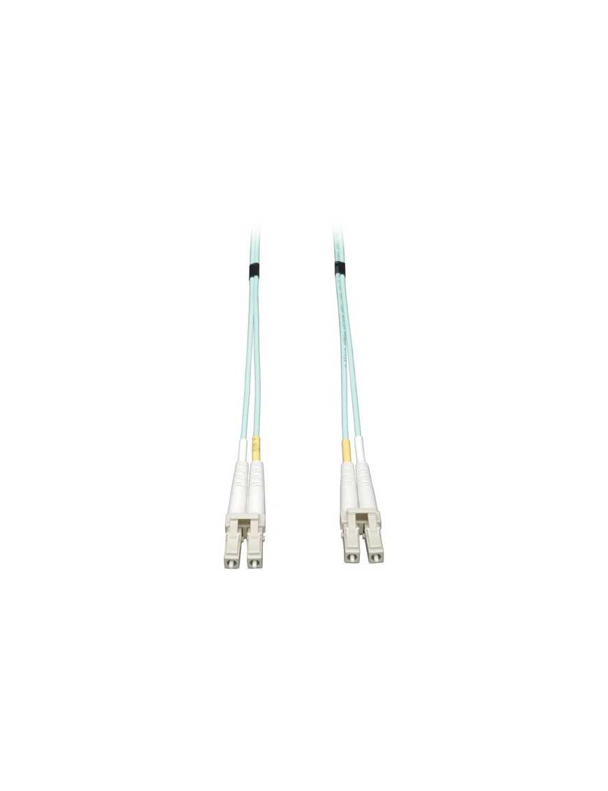 Tripp Lite Fiber Optic Duplex Patch Cable - LC Male - LC Male - 5m - Aqua Blue