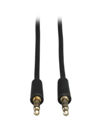 Tripp Lite 6ft Mini Stereo Audio Dubbing Cord 3.5mm Connectors M/M 6' - Mini-phone Male - Mini-phone Male - 1.83m