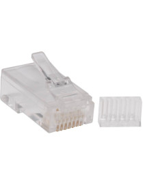 Tripp Lite by Eaton N230-100 Cat.6 Network Connector - 100 Pack - 1 x RJ-45 Network Male - White - TAA Compliant