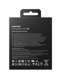 Samsung T9 4 TB Portable Rugged Solid State Drive - External - PCI Express NVMe - Black - Desktop PC, Gaming Console, Camera, No