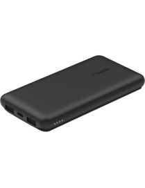 Belkin BOOST↑CHARGE Power Bank - For iPhone, AirPod, Smartphone, iPad - Lithium Ion (Li-Ion) - 10000 mAh - 3 x USB - Black