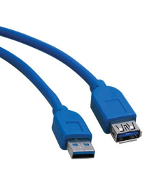 Tripp Lite by Eaton USB 3.0 AA M/F Cable - 10 ft USB Data Transfer Cable - First End: 1 x USB 3.0 Type A - Male - Second End: 1 