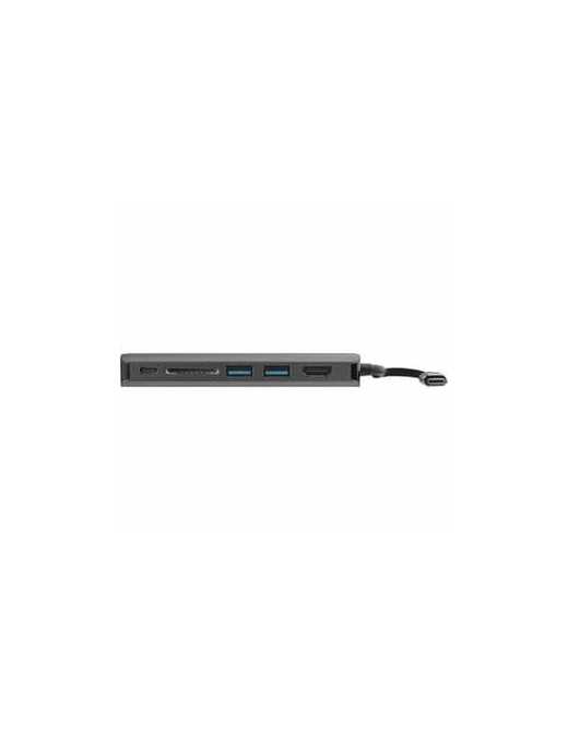 StarTech.com USB C Multiport Adapter - Portable USB Type-C Travel Dock - 4K HDMI, 2-pt USB Hub, SD, GbE, 60W PD Pass-Through - L
