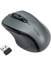 Kensington Pro Fit Wireless Mid-Size Mouse - Optical - Wireless - Radio Frequency - Gray - USB - 1600 dpi - Scroll Wheel - Mediu