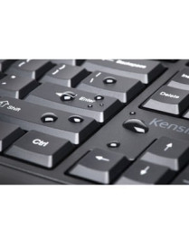 Kensington Pro Fit Low-Profile Wireless Keyboard - Wireless Connectivity - RF - USB Interface - QWERTY Layout - Computer - PC, W