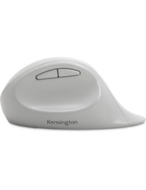 Kensington Pro Fit Ergo Wireless Mouse-Gray - Wireless - Bluetooth/Radio Frequency - 2.40 GHz - Gray - USB - 1600 dpi - 5 Button