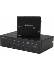 StarTech.com Multi-Input HDBaseT Extender with Built-in Switch - DisplayPort VGA and HDMI Over CAT5e or CAT6 - Up to 4K - up to 