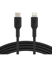 Belkin BoostCharge USB-C to Lightning Cable (1 meter / 3.3 foot, Black) - 3.3 ft Lightning/USB-C Data Transfer Cable for iPhone,