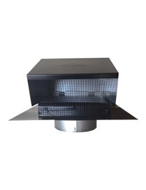 6IN ROOF CAP BLK COLLAR