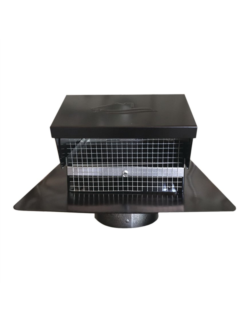 4IN ROOF CAP BLK COLLAR