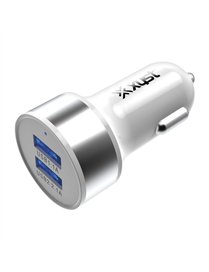 2.4AMP USB CR CHRGR WHT
