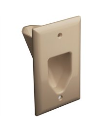 IVORY 1 GANG RECESSED
