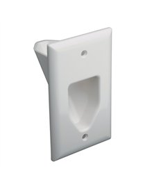 UWHITE 1 GANG RECESSED