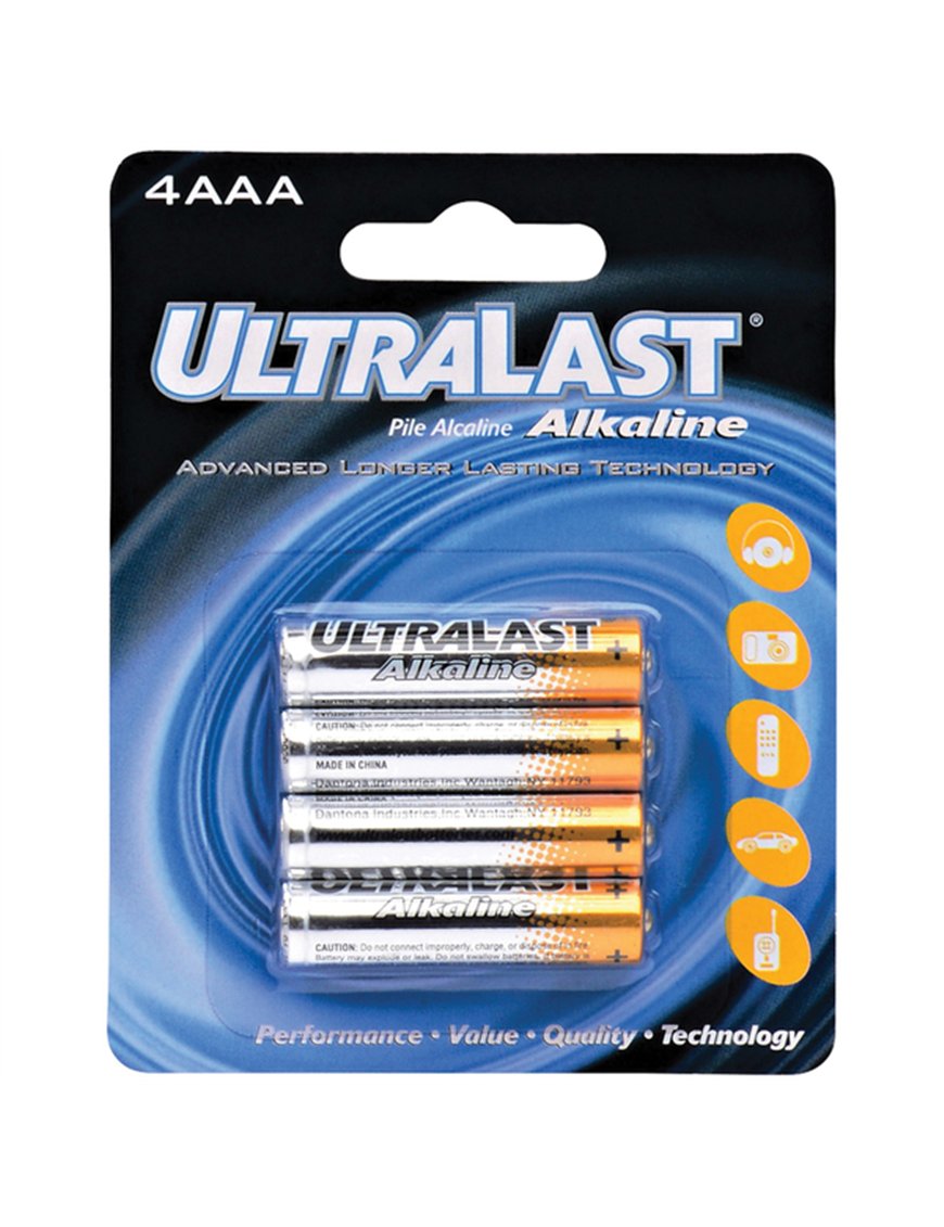 4PK CARDED AAA BATT