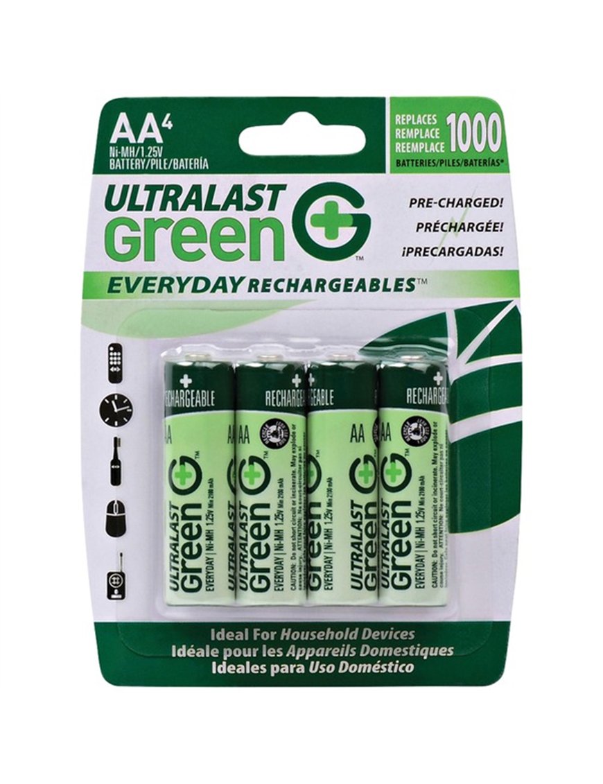 4PK CARDED AA BATTERIES