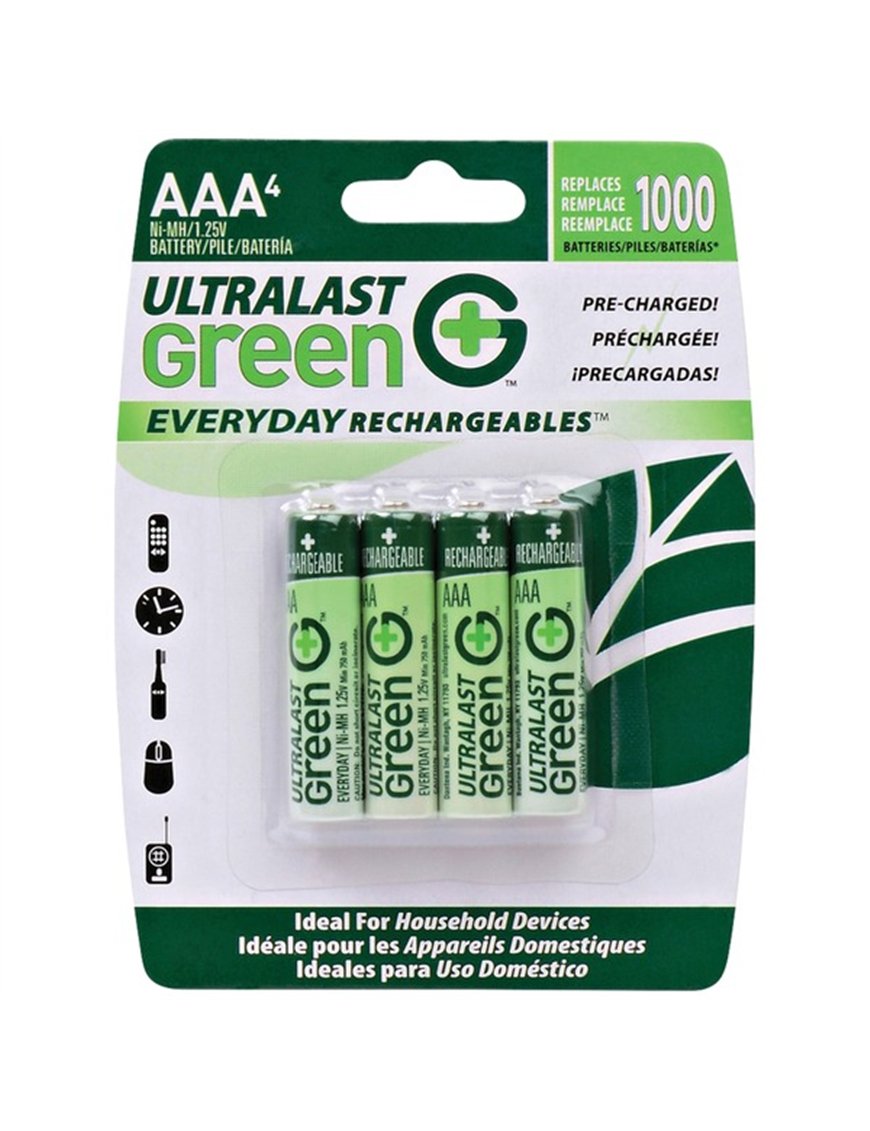 4PK NIMH CARDED AAA BATT