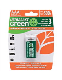 2PK NIMH CARDED AAA BATT