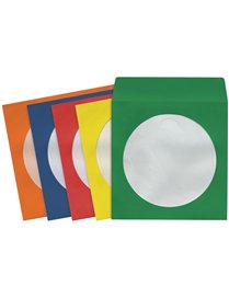 50PK COLOR CD/DVD SLEEVES