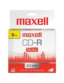 80MIN 5PK CDR MUSIC/AUDIO