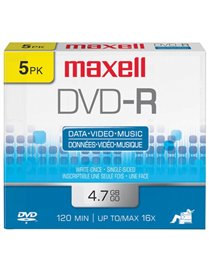 4.7GB DVD-R 5PK