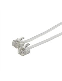 7FT MOD PHONE CORD WHT