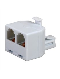 DUPLEX MOD JACK WHT