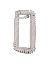 12FT PHONE COIL CORD WHT