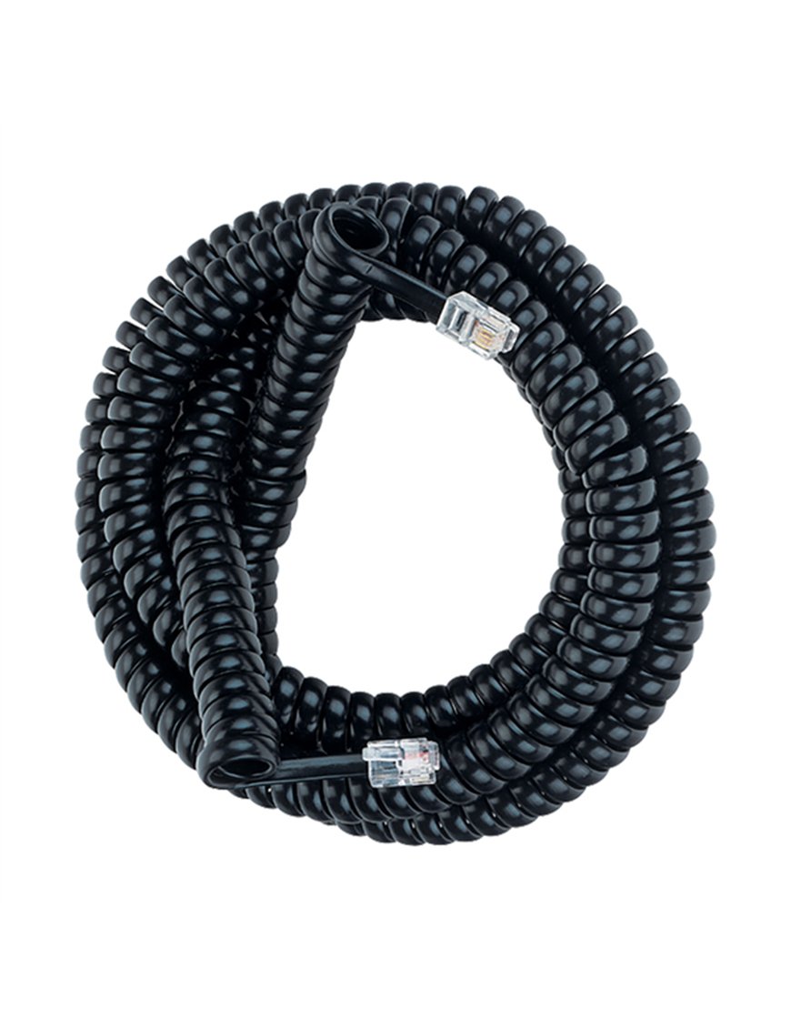 25FT PHN COIL CORD TP BK