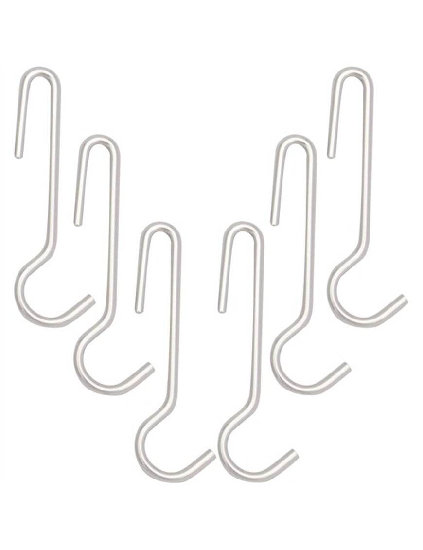 POT RACK HOOKS 6PK CHROME