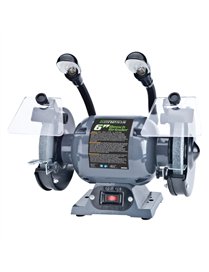 6IN BENCH GRINDER W/LGHTS