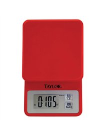COMPACT KITCHEN SCALE RED