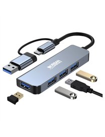 MINEE 4PORT USBA/C HUB