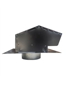 6IN ROOF CAP BLK COLLAR