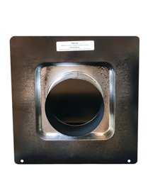 6IN ROOF CAP BLK COLLAR