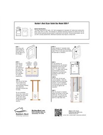 DRYER OUTLET BOX WHT