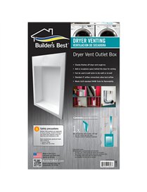 DRYER OUTLET BOX WHT