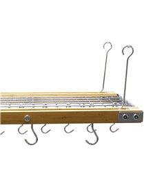 POT RACK HOOKS 6PK CHROME