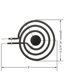 6IN 3TURN SURFACE ELEMENT